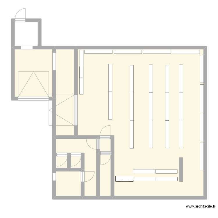 plan aldi. Plan de 0 pièce et 0 m2