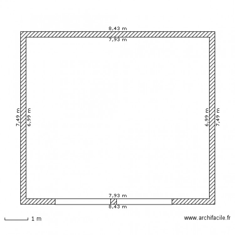 garage. Plan de 0 pièce et 0 m2