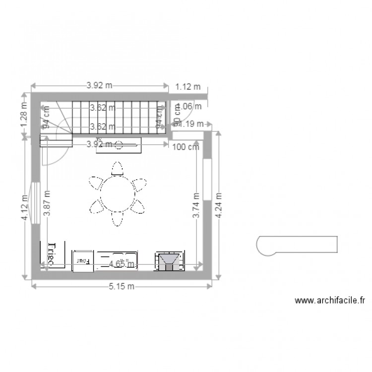 cuisine  meuble. Plan de 0 pièce et 0 m2