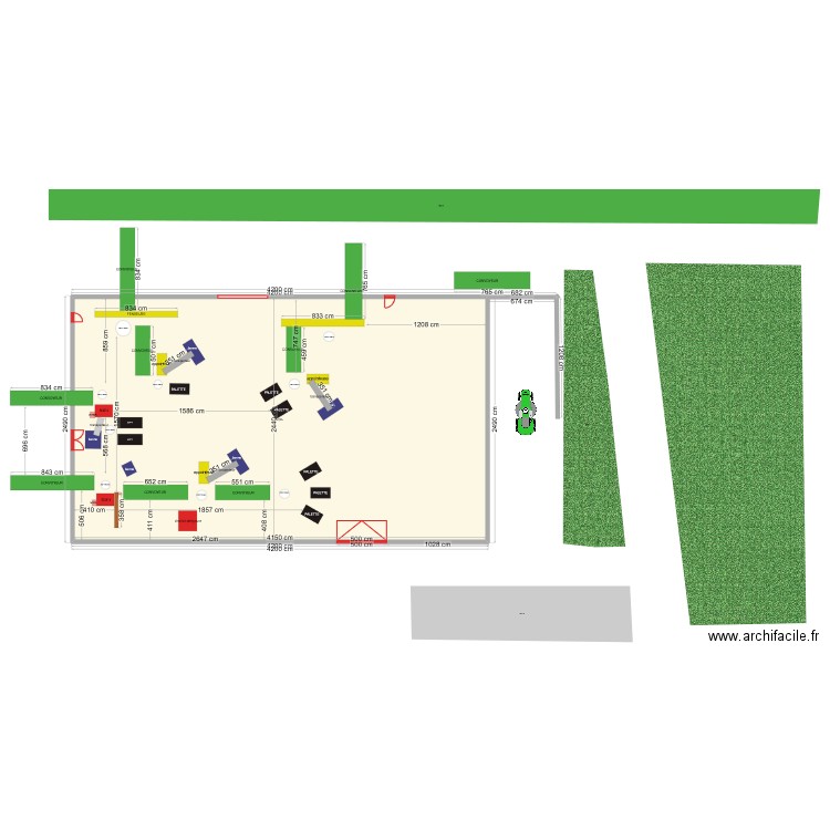 ucopac 3. Plan de 1 pièce et 1012 m2