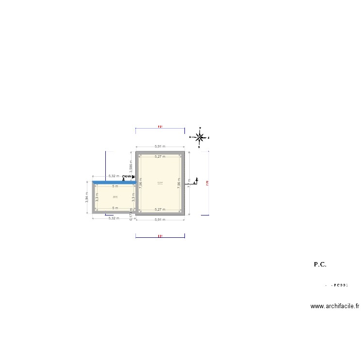 PLAN RDC. Plan de 0 pièce et 0 m2