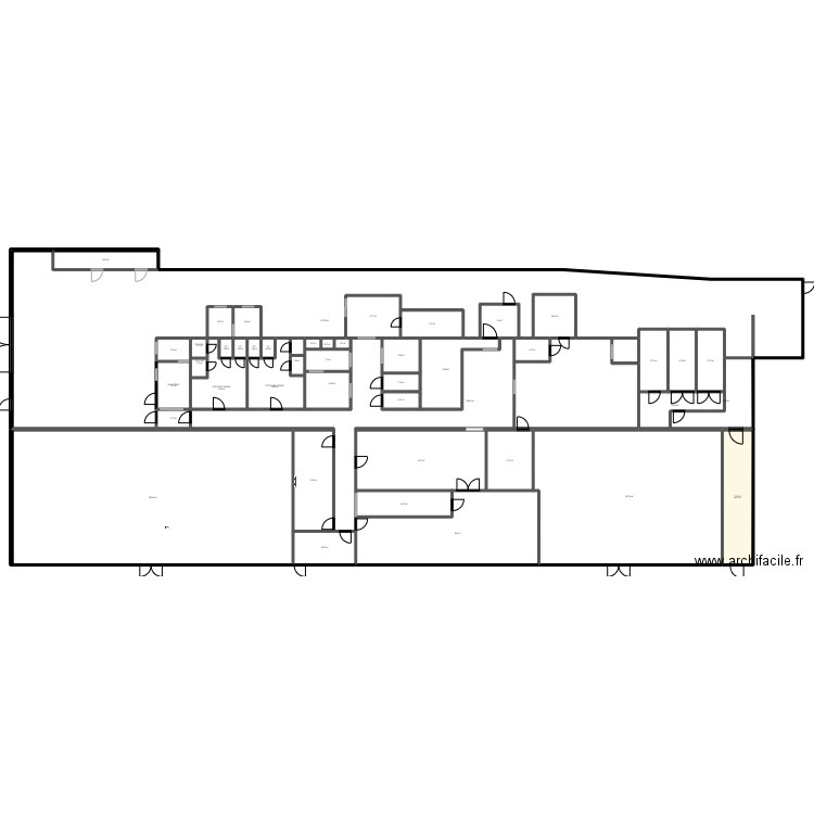 plan de masse IOS 222. Plan de 45 pièces et 1724 m2