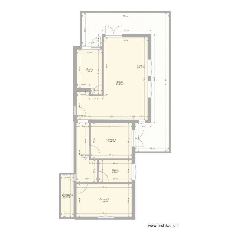 2 giugno. Plan de 0 pièce et 0 m2