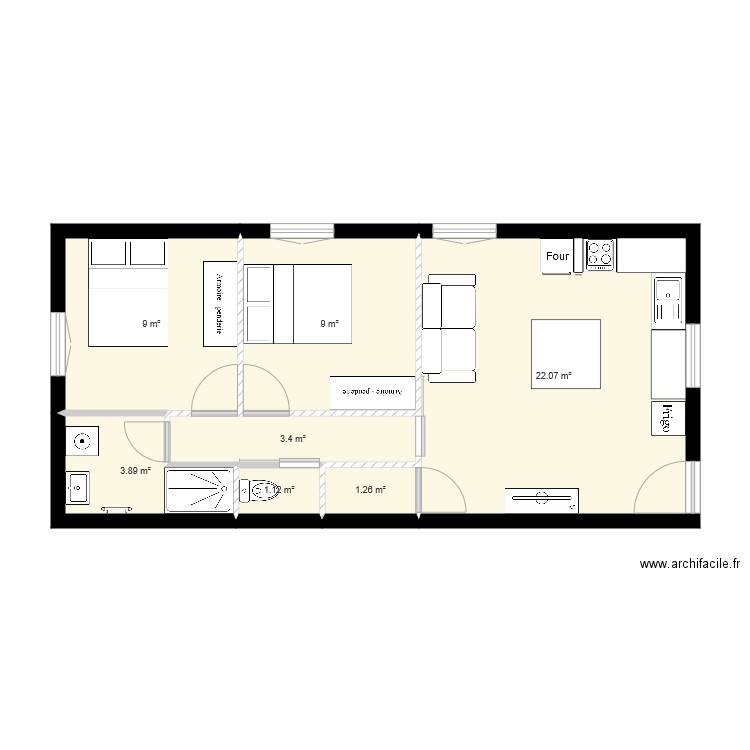 2 ecoles v2. Plan de 0 pièce et 0 m2