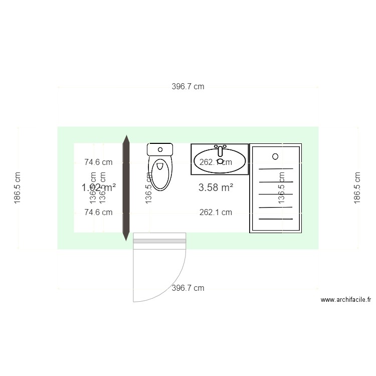 sdb 202. Plan de 0 pièce et 0 m2