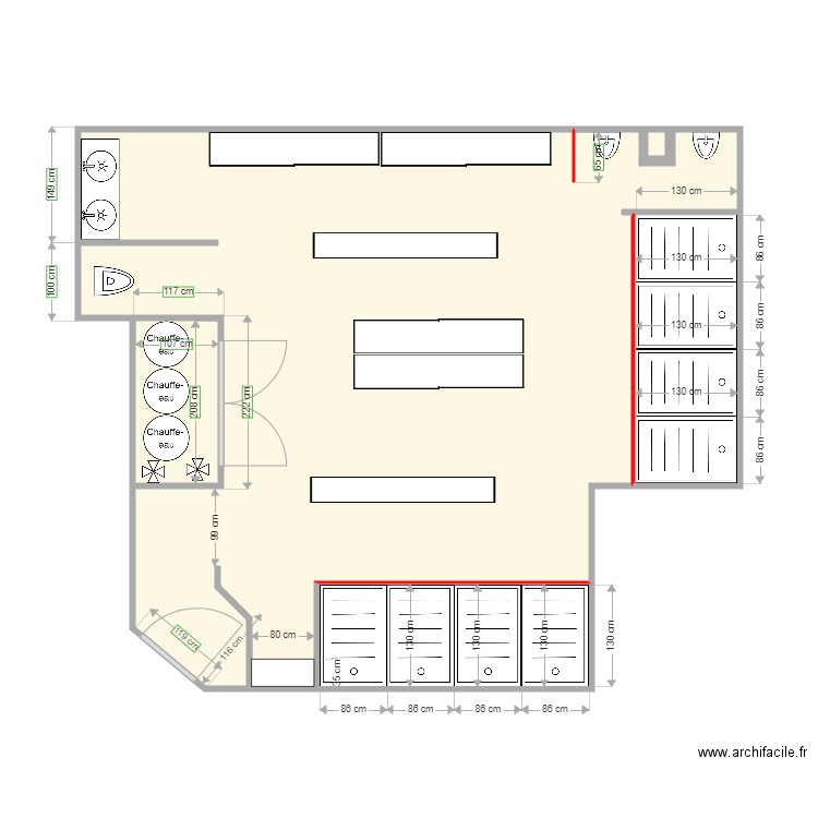 vestiaire CS 2. Plan de 0 pièce et 0 m2