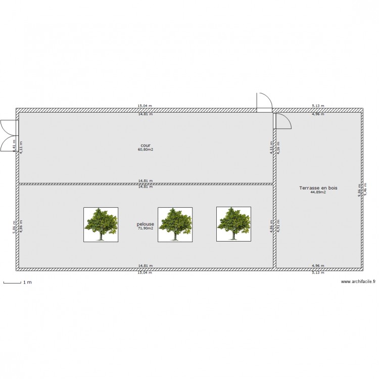 Extérieur. Plan de 0 pièce et 0 m2