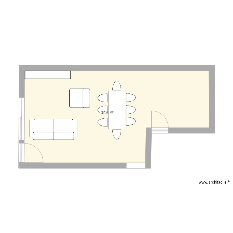 Salon V1. Plan de 0 pièce et 0 m2