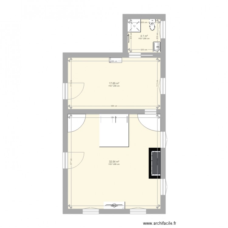 chambre ym lg. Plan de 0 pièce et 0 m2