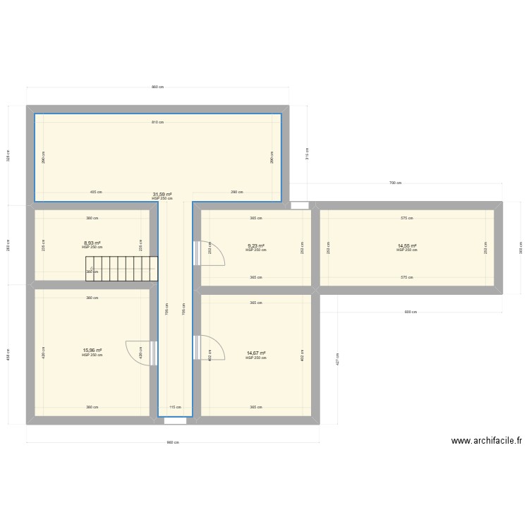 maison vc. Plan de 6 pièces et 95 m2