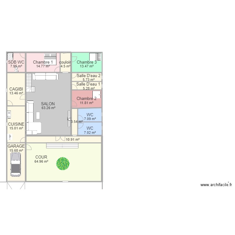 MAISON SENEGAL. Plan de 0 pièce et 0 m2