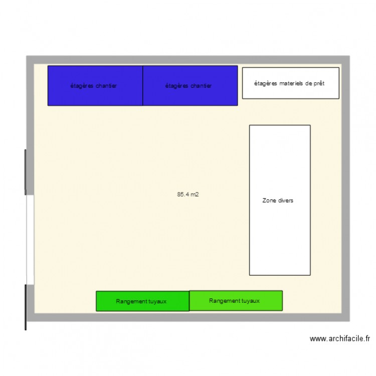 depart chantier. Plan de 0 pièce et 0 m2