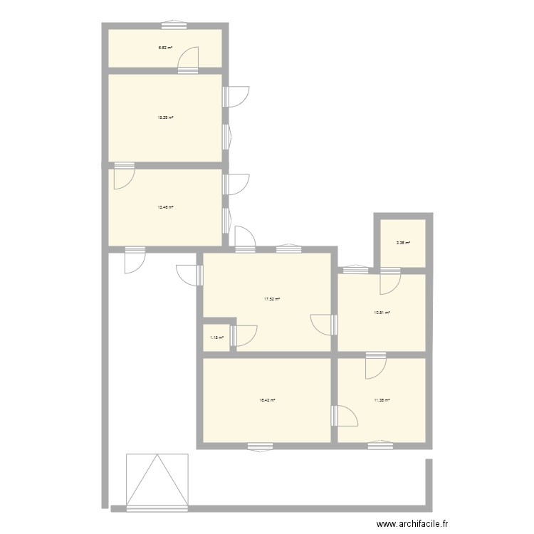 hessiane. Plan de 0 pièce et 0 m2