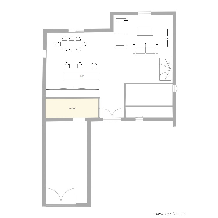 MAISON CUBIQUE. Plan de 0 pièce et 0 m2