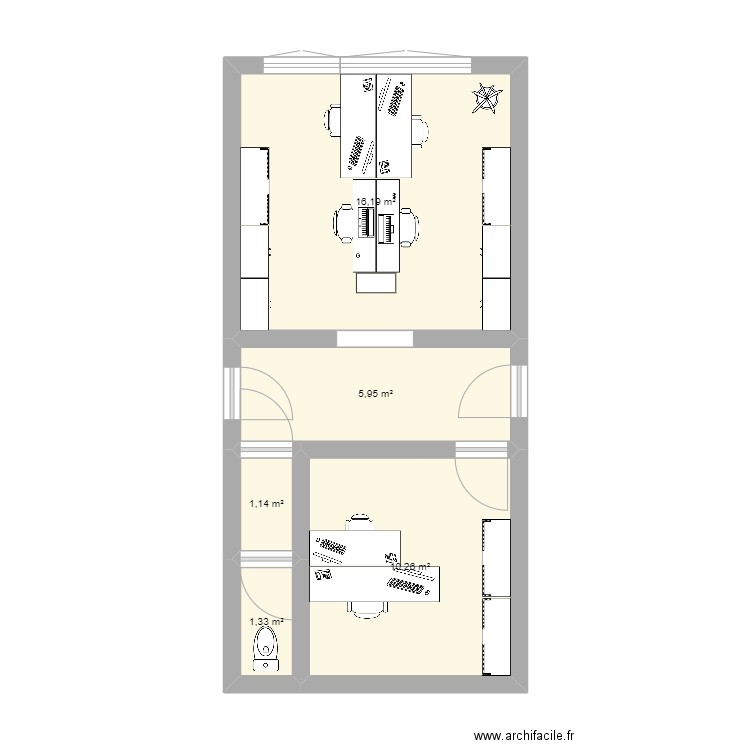 bureau vacherand. Plan de 0 pièce et 0 m2