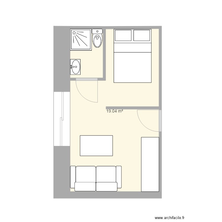 stuidio 2 etage. Plan de 0 pièce et 0 m2