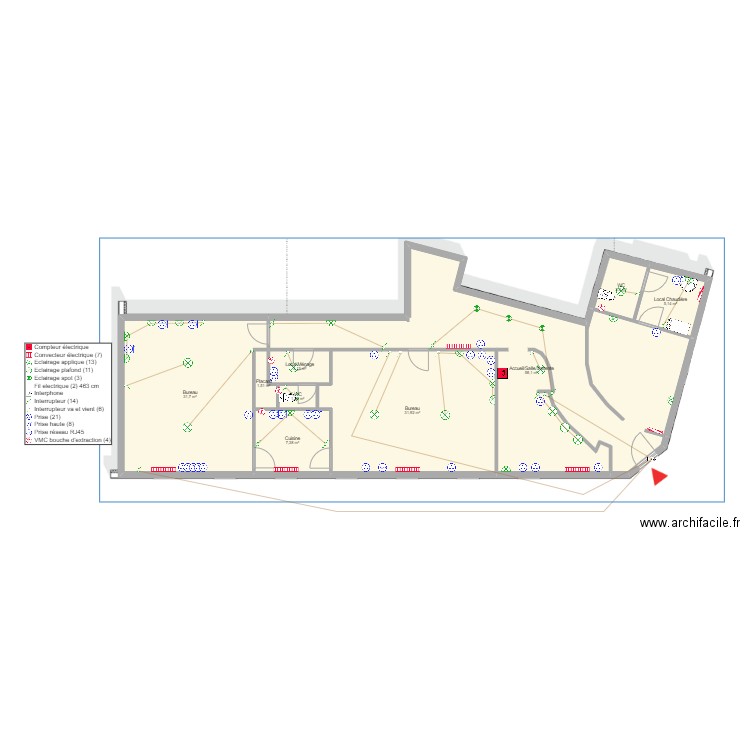 Cespedes Actuel Plan élec. Plan de 0 pièce et 0 m2