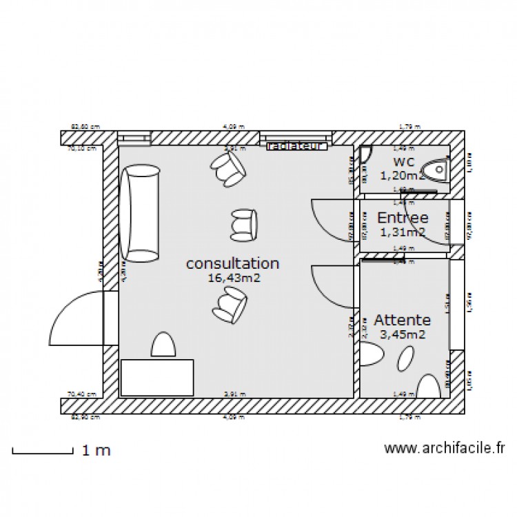 CAB . Plan de 0 pièce et 0 m2