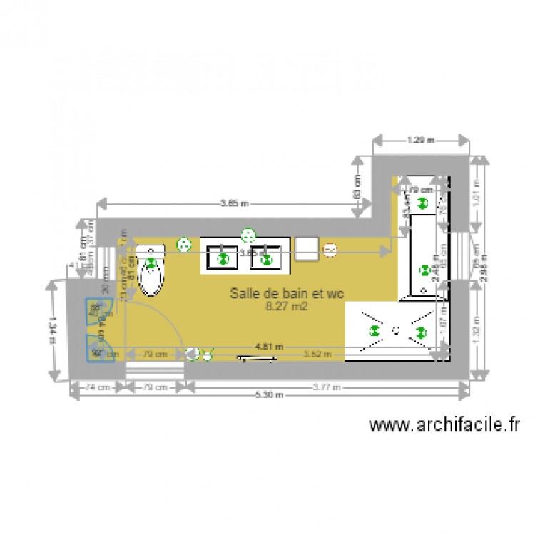 Salle de bain 2. Plan de 0 pièce et 0 m2