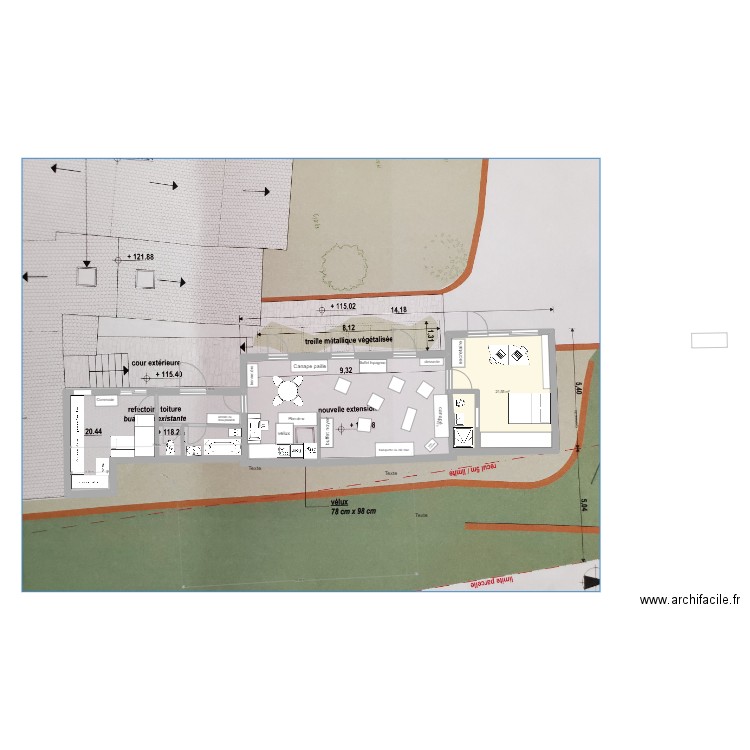 Maison projet - V2. Plan de 0 pièce et 0 m2