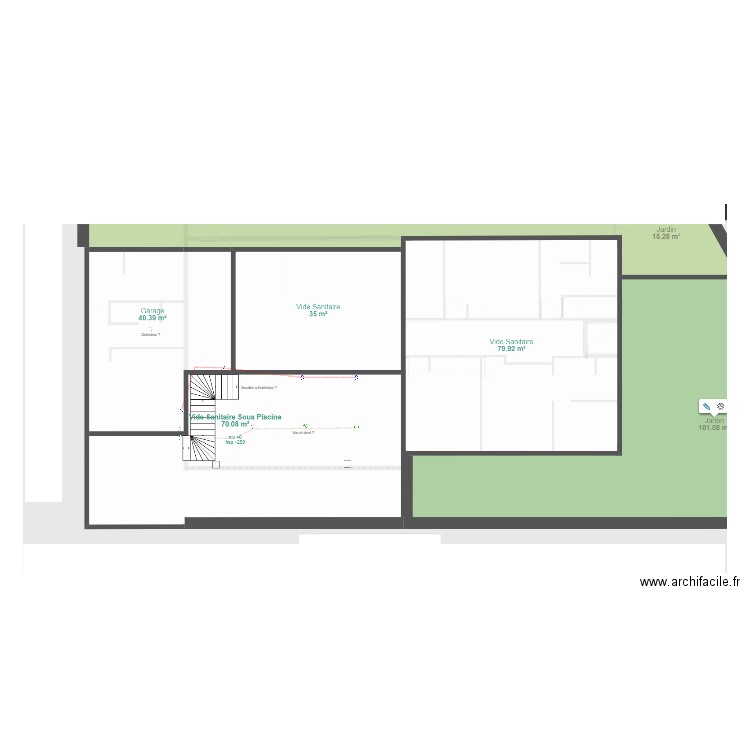 e lebon sous sol . Plan de 0 pièce et 0 m2