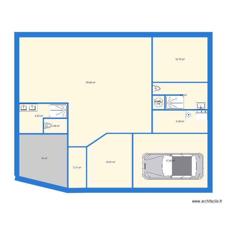 17890. Plan de 0 pièce et 0 m2