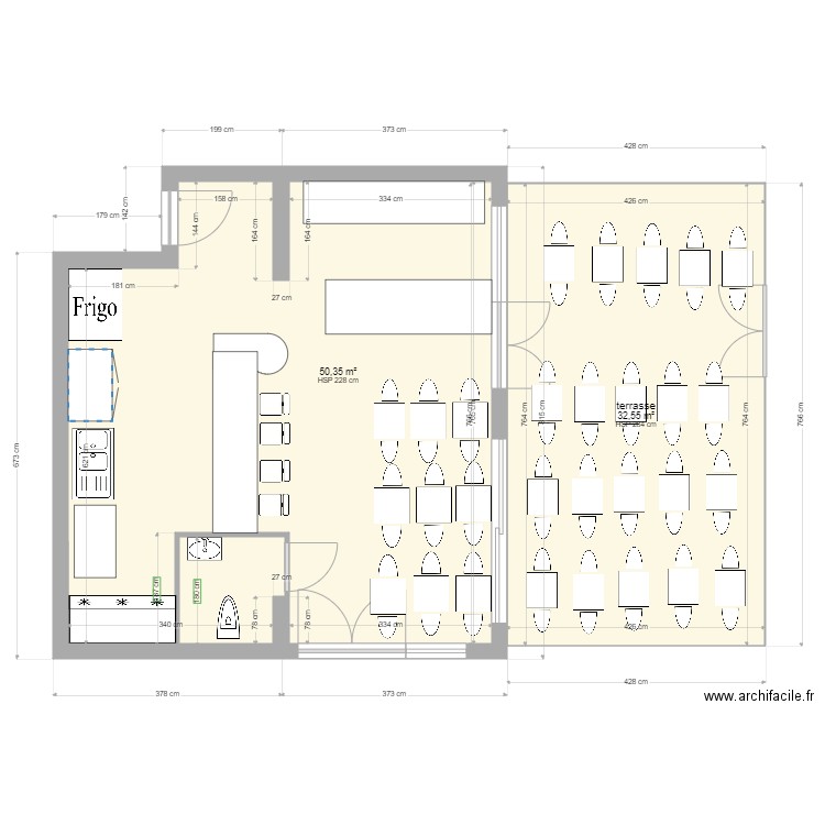 plan saskartal 3 TURKUAZ SNACK CAFE 2. Plan de 0 pièce et 0 m2