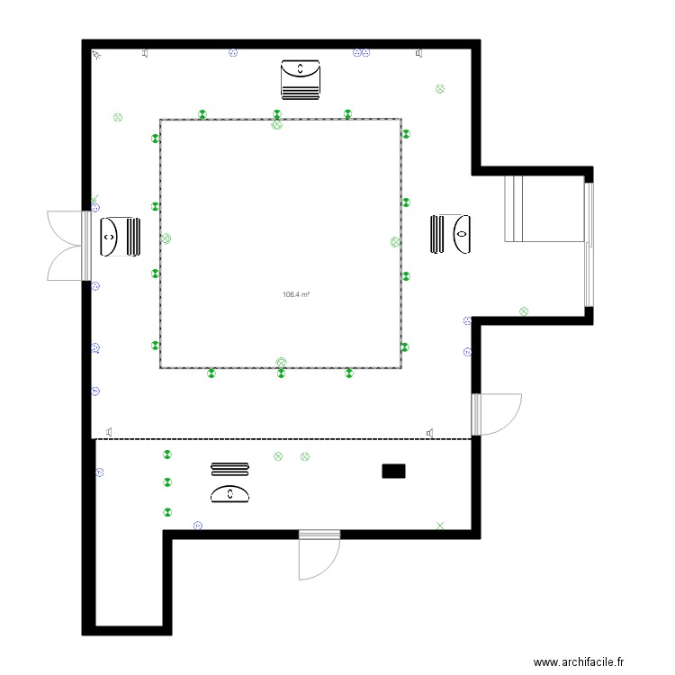  eclairage. Plan de 0 pièce et 0 m2