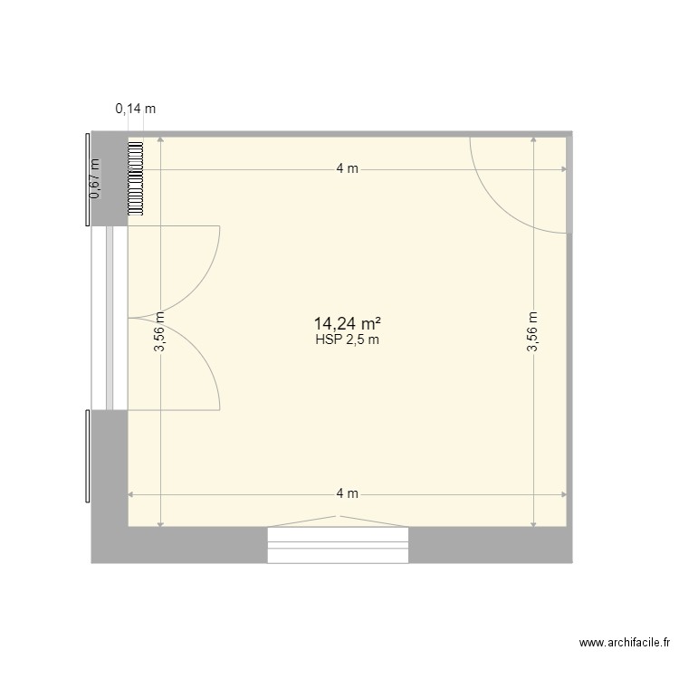 Pièce de vie Châtillon. Plan de 0 pièce et 0 m2