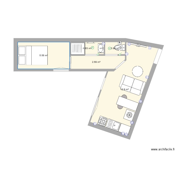 Test veranda. Plan de 0 pièce et 0 m2