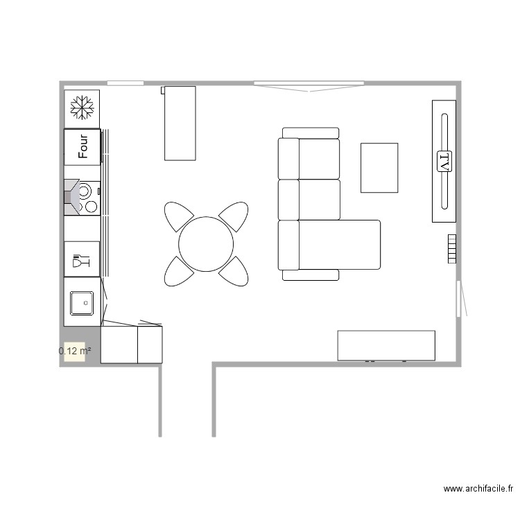 Cuisine. Plan de 0 pièce et 0 m2