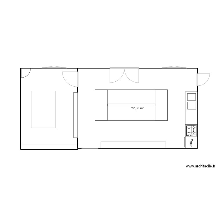 atelier cuisine et espace réunions. Plan de 0 pièce et 0 m2