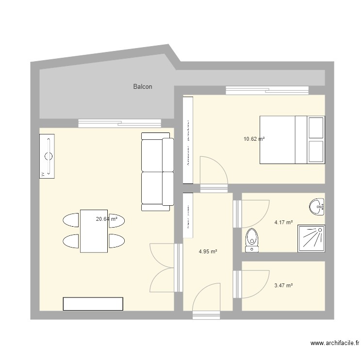 BIQ. Plan de 0 pièce et 0 m2