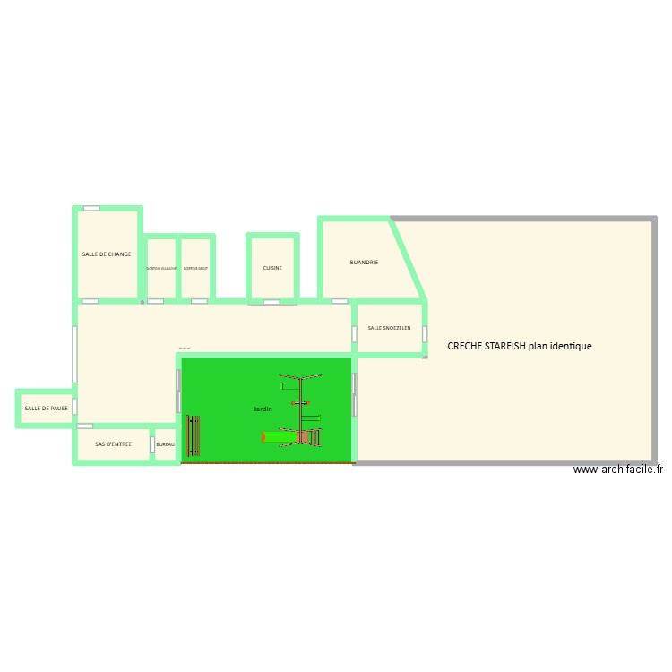 SAND. Plan de 11 pièces et 350 m2