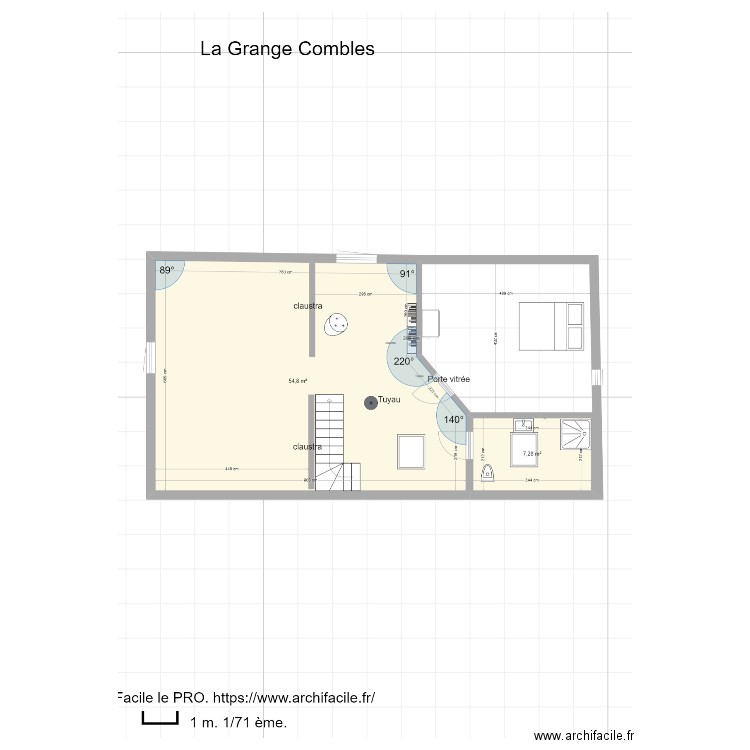 La Grange Combles. Plan de 0 pièce et 0 m2