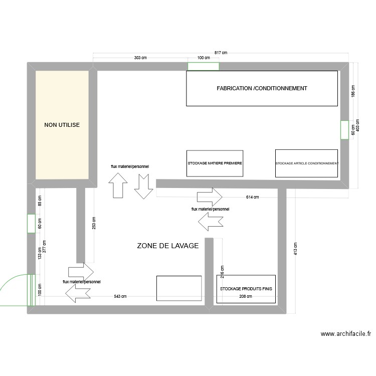 PLAN ATELIER PPAM COSMETIQUE. Plan de 0 pièce et 0 m2