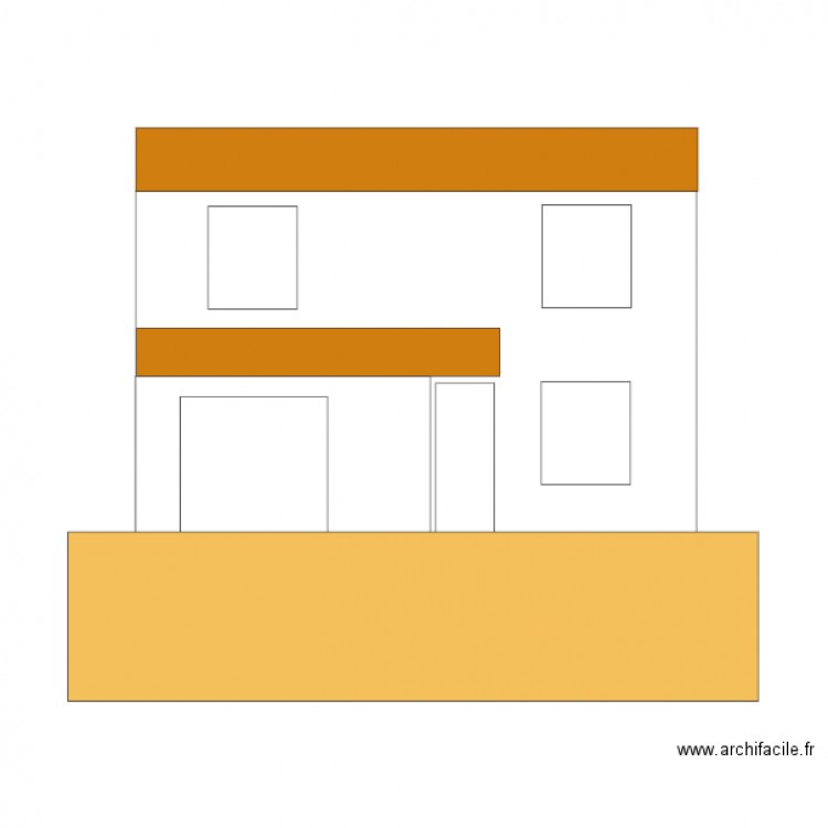 Plan Facade. Plan de 0 pièce et 0 m2