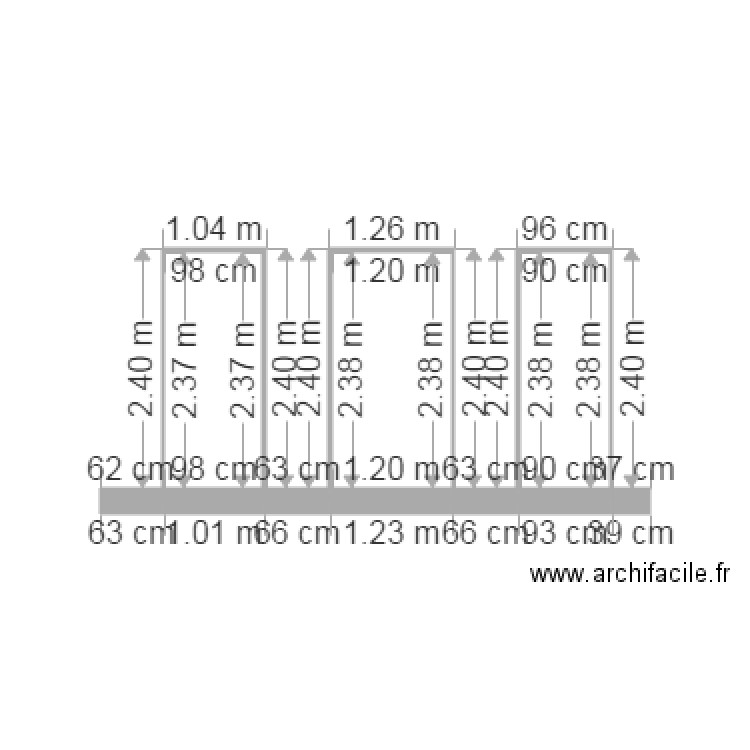 portes côté mer. Plan de 0 pièce et 0 m2