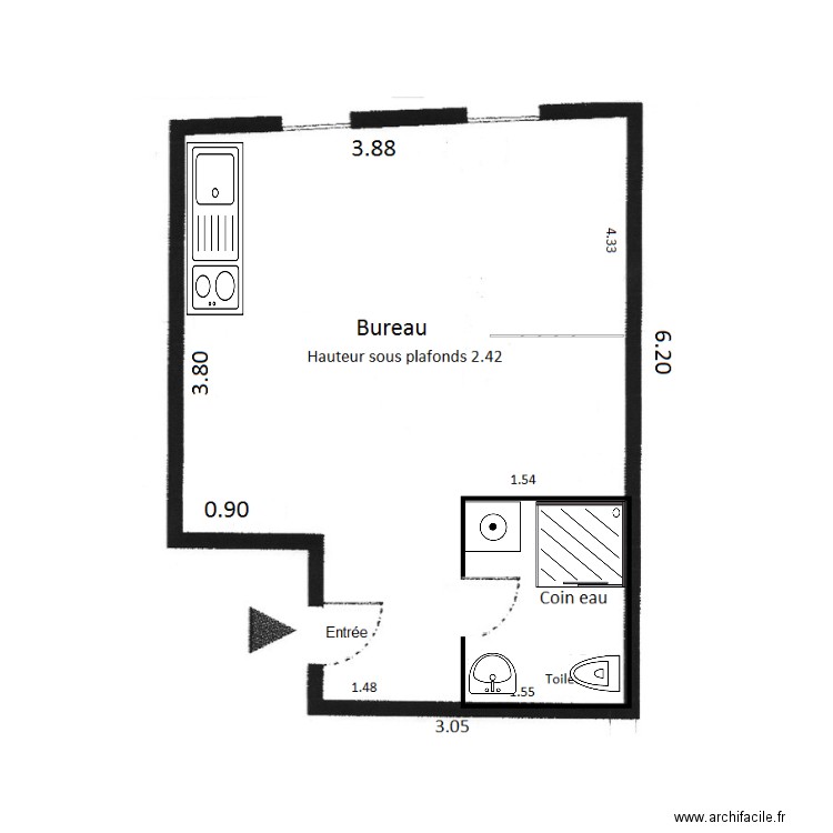 Ponceau apres transformation 2. Plan de 0 pièce et 0 m2