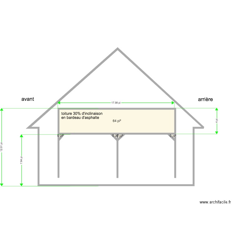 carport . Plan de 0 pièce et 0 m2