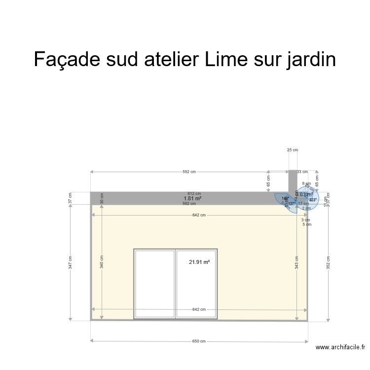 mairie atelier Lime façace ouest sur jardin 20200122. Plan de 0 pièce et 0 m2