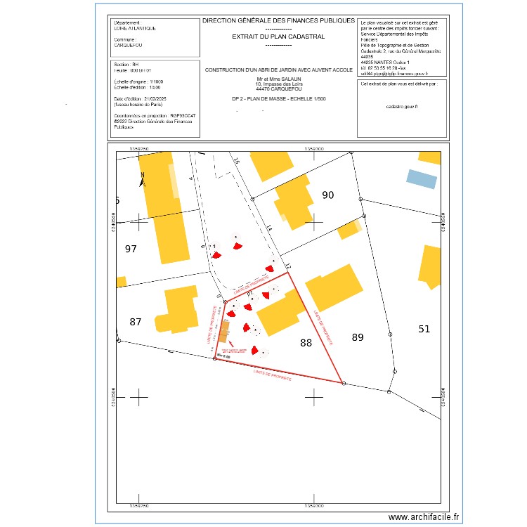 DP 2 SALAUN 2. Plan de 0 pièce et 0 m2