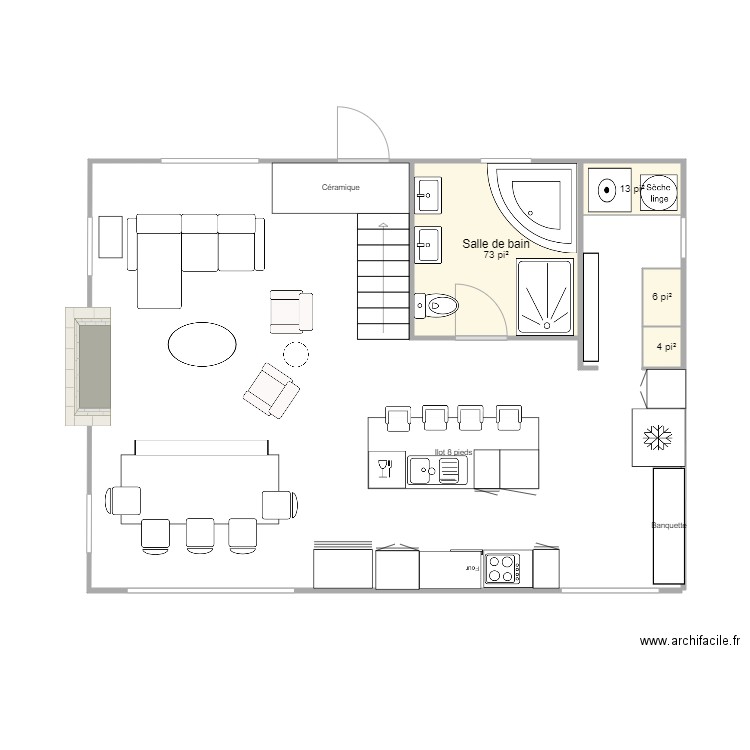 244 de la Corniche  cuisine. Plan de 0 pièce et 0 m2