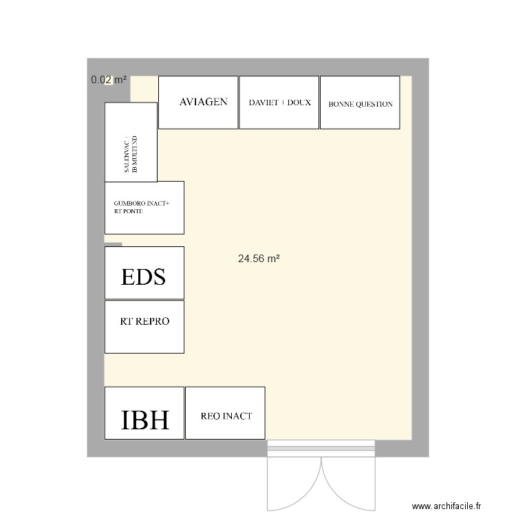 base frigo. Plan de 0 pièce et 0 m2