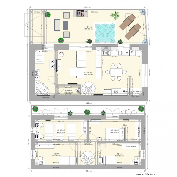 MAISON 2. Plan de 0 pièce et 0 m2