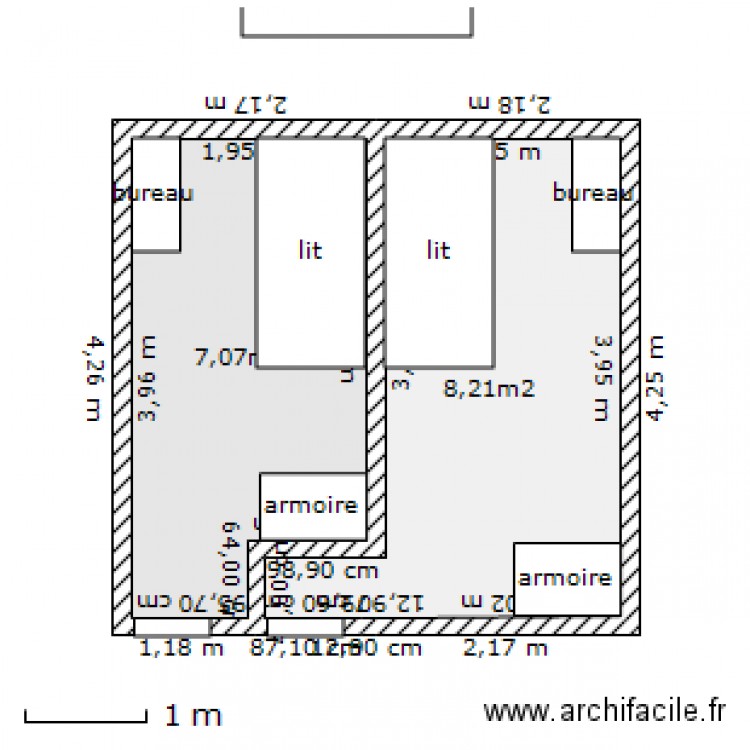 chambre2. Plan de 0 pièce et 0 m2