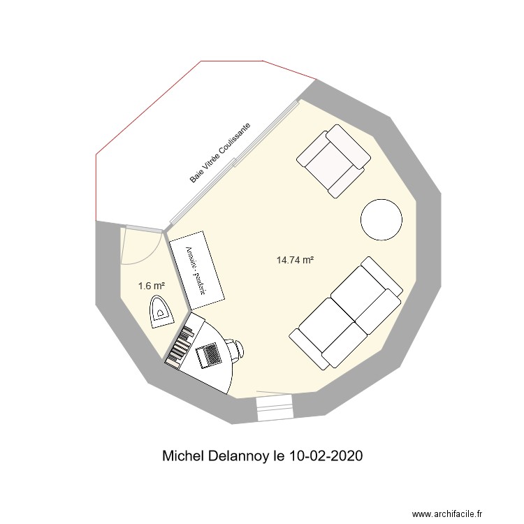 Amenagement Chambre Autonome. Plan de 0 pièce et 0 m2