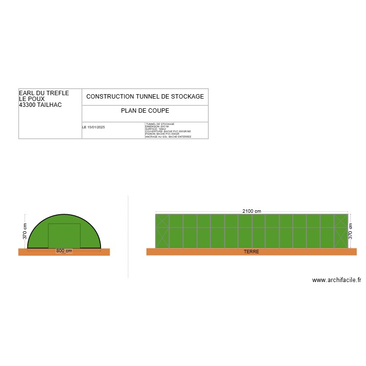 PLAN EN COUPE. Plan de 0 pièce et 0 m2