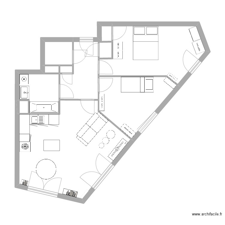 Ecoverde Cuisine Meuble Angle. Plan de 0 pièce et 0 m2