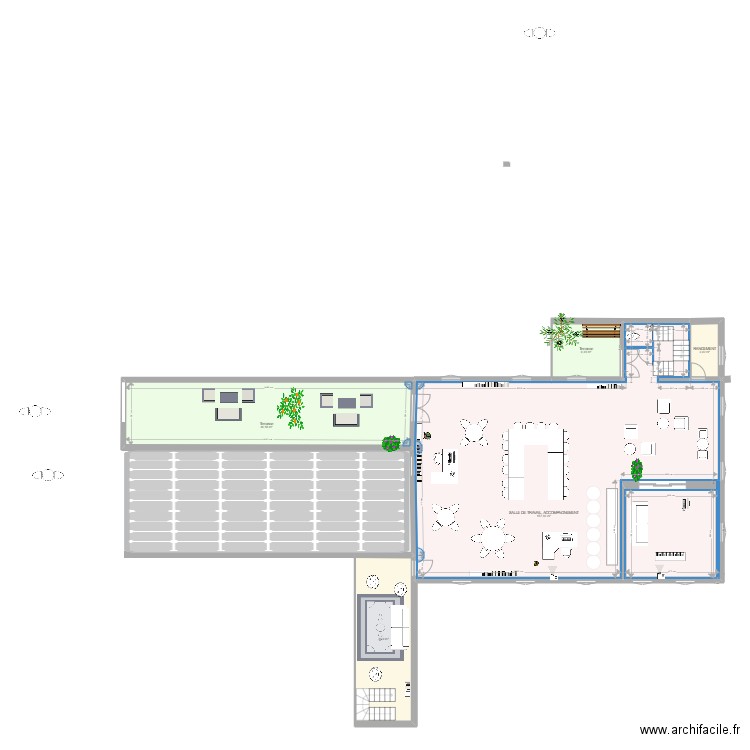 plan centre culturel . Plan de 0 pièce et 0 m2